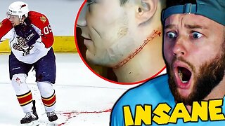 SOCCER FAN Reacts: NHL NEAR DEATH MOMENTS!