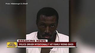 Police: Driver intentionally hit family riding bikes in New Tampa