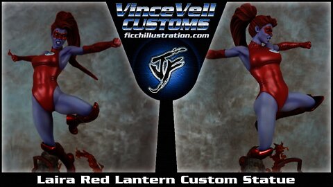 Laira Red Lantern Custom statue from Sideshow X23