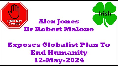 Dr Robert Malone Exposes Globalist Plan To End 13-May-2024