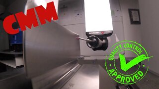 CMM inspection of a Turbine blade