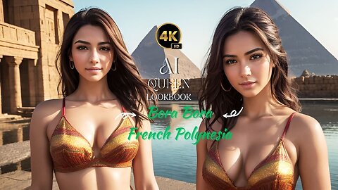 [4K] Ai Queen LookBook l Great Pyramids of Giza #AiQueenLookBook #aiartlookbook