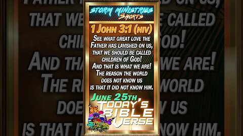 JUN 25, 2023 | A MESSAGE of HOPE for FATHERLESS CHILDREN | 1 John 3:1 NIV