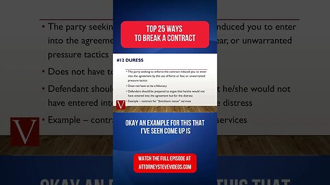 Attorney Steve's Ultimate Guide: 25 Effective Ways to Get Out of a Contract