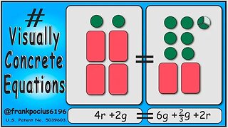 VISUAL EQUATION _ 4r +2g = 6g +2/3 g +2r _ SOLVING BASIC EQUATIONS _ SOLVING BASIC WORD PROBLEMS