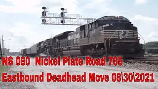 NS 060 Nickel Plate Road 765 Eastbound Deadhead Move 08\30\2021