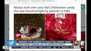 Havre De Grace Police send out warning about rum filled candy