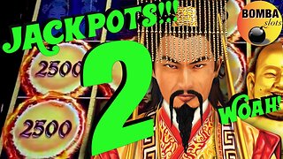 CRAZY!!! I HIT 2 BIG JACKPOTS IN VEGAS!! 🎉 #LasVegas #Casino #SlotMachine