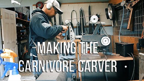 Making the Carnivore Carver. From stock steel to heat treat!