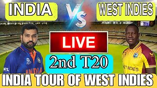🔴LIVE CRICKET MATCH TODAY | CRICKET LIVE | 2nd T20 | WI vs IND LIVE MATCH TODAY | Cricket 22