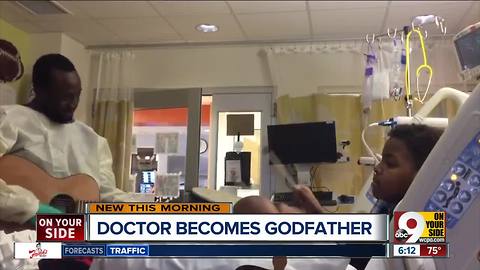 The doctor who saved their son's life became his godfather