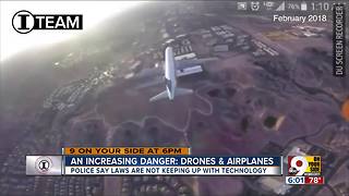 Close calls as pilots, drones share the sky
