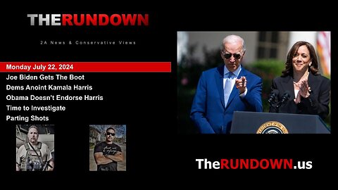 #750 - Democrat Elites Force Biden Off The Ballot & Anoint Harris