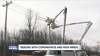 Dealing with coronavirus and high wind