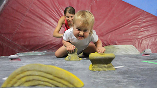 Two-Year-Old Cliffhanger Started Climbing Before Walking