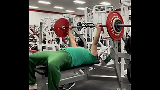 Bench Presses 85KG/187LBS for 5 Reps