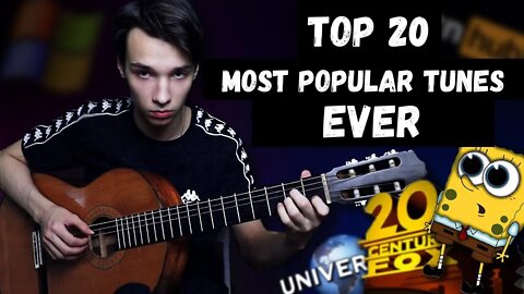 TOP 20 MOST POPULAR TUNES EVER | AKSTAR GUITAR COVERS
