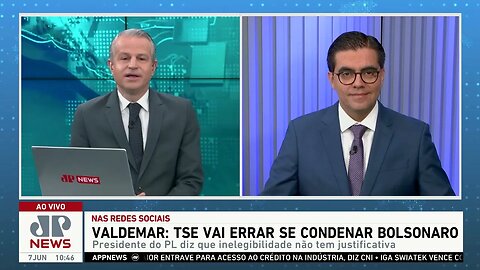 Valdemar da Costa Neto diz que TSE vai errar se condenar Bolsonaro; Vilela repercute