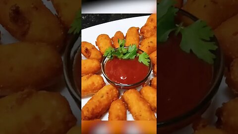 Cheese Burst Potato Bites #snacks #recipe #shorts