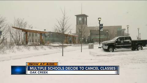 Oak Creek residents battle through snow