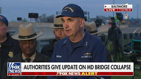 U.S. Coast Guard Suspends Active Search For Survivors In Maryland Bridge Collapse