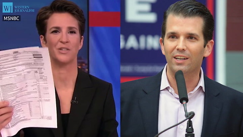 Trump Jr. Thanks MSNBC’s Maddow For ‘Simply Awesome’ On-Air Tax Revelation