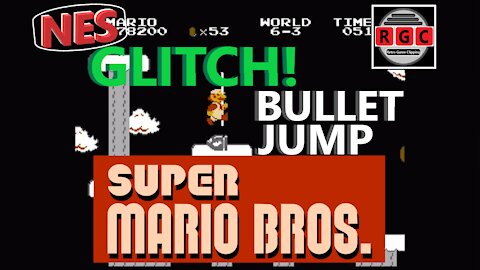 Super Mario Bros. - Glitch - Bullet Jump - Retro Game Clipping