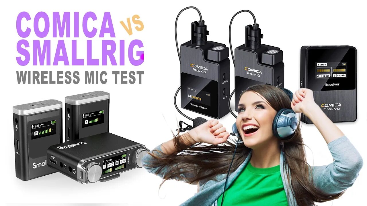 Small Rig Mic Comica vs SmallRig Wireless Microphone Side by Side Test