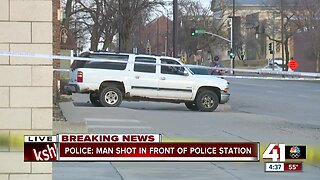 Police: Woman shoots man in front of kids at KCPD patrol station