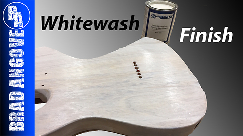 How to do a White Wash or White Stained Guitar