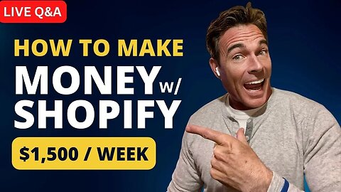 How To Make Money Online w/ Shopify + Print-On-Demand - LIVE Q&A!