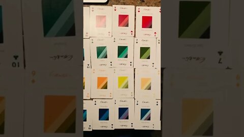 Playing cards from Gamblin Oil Colors