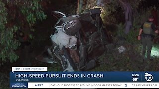 Oceanside high speed pursuit crash