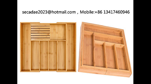 Bamboo Extendable drawer orgnizer-Sumglex