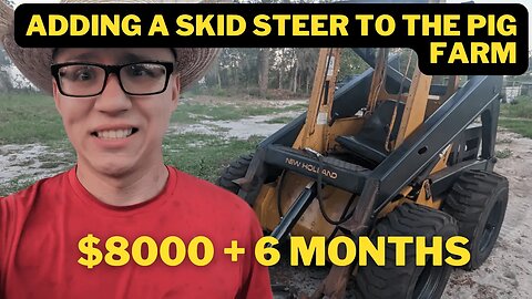 Spending 6 months rebuilding a burnt skid steer for the pig farm