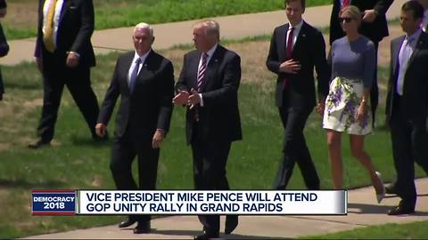 Mike Pence in Grand Rapids for GOP Unity Rally