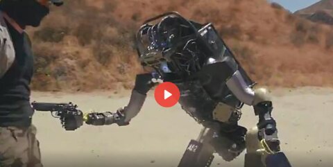 ROBOT SUPER SOLDIER IN ACTION, IS A MUST WATCH!! IS THIS WHY THEY JABBED THE SOLDIERS?!!