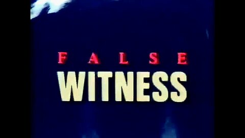False Witness (BBC-TV 1989) Dr. Jeffery R. MacDonald
