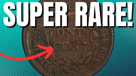 ONE Cent Coins Worth A LOT of Money! Large Cent Braided Hair Coin Values