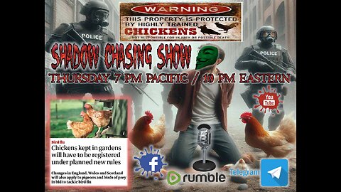 SHADOW CHASING SHOW 7-11-2024 R U Ready 2 C ARRESTS