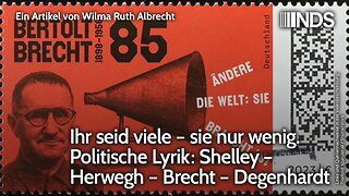 Ihr seid viele – sie nur wenig. Politische Lyrik: Shelley – Herwegh – Brecht – Degenhardt | NDS