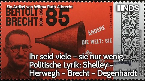 Ihr seid viele – sie nur wenig. Politische Lyrik: Shelley – Herwegh – Brecht – Degenhardt | NDS