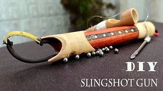DIY Slingshot - Easy way to make unique slingshot from bamboo and wood "2 in 1" | DIY wooden