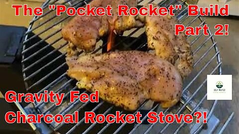 Best Rocket Stove Design EVER? Gravity Fed Charcoal Rocket! Tri-Fuel!