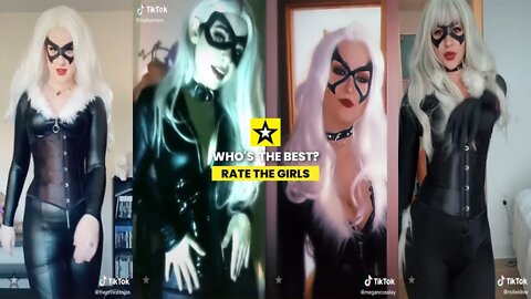 Rate the Girls: Best Spiderman Black Cat TikTok Cosplay Challenge #2 (Marvel) 🕷😼