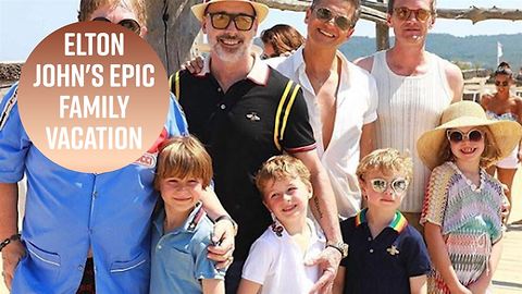 Elton John & Neil Patrick Harris go on family vacation