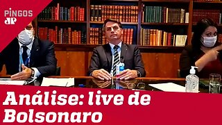 Comentaristas analisam 'live' de Bolsonaro de 26/03/20