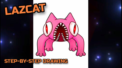 LAZCAT is a step-by-step drawing. WE DRAW IT OURSELVES.