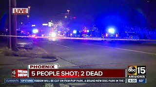 Five shot, two dead near 27th and Dunlap avenues