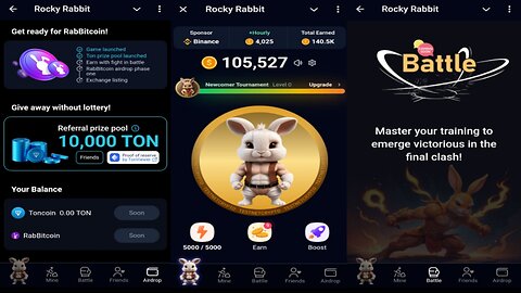 Rocky Rabbit | Tap To Earn Free RabBitcoin | New Telegram Crypto Airdrop Mining Bot